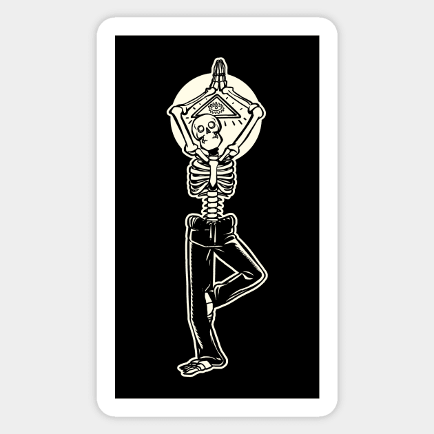 Yogi skeleton Sticker by TomiAx